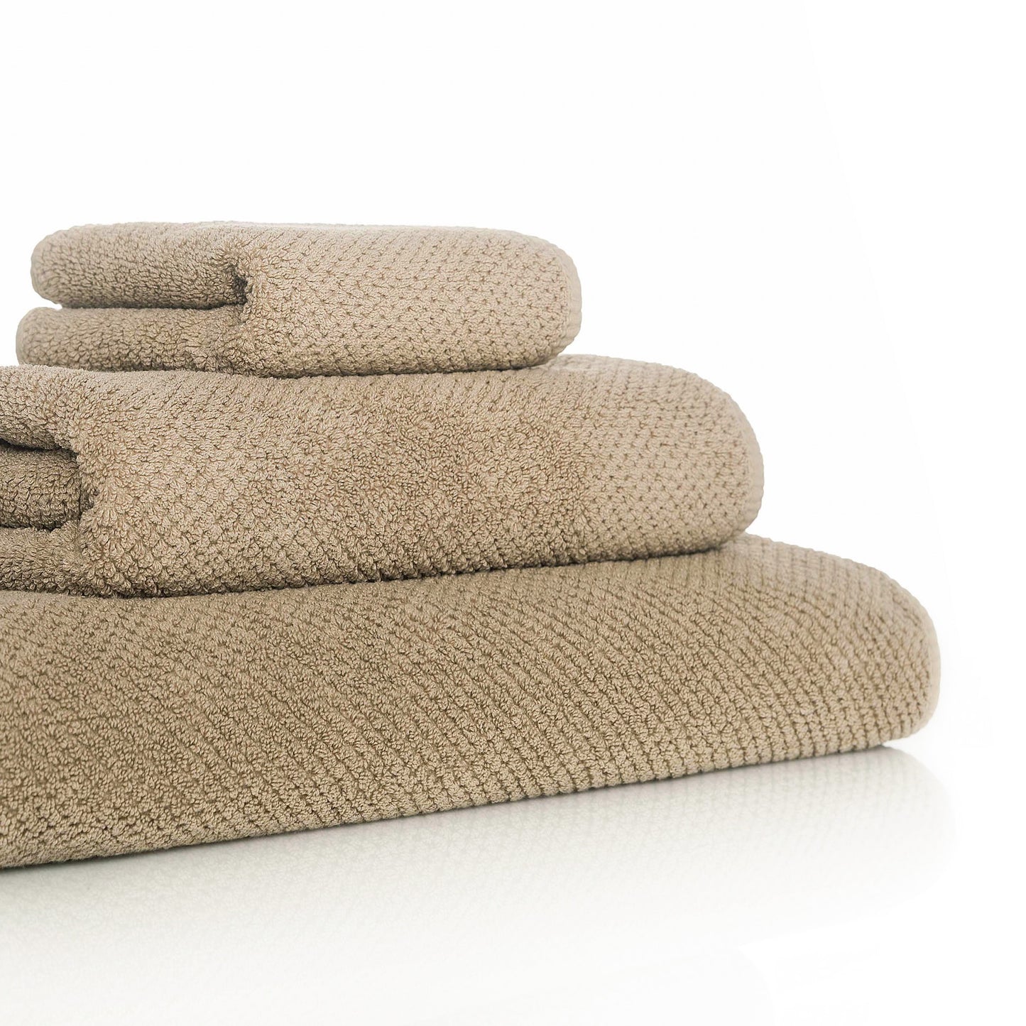 Bee Waffle Towels - stone