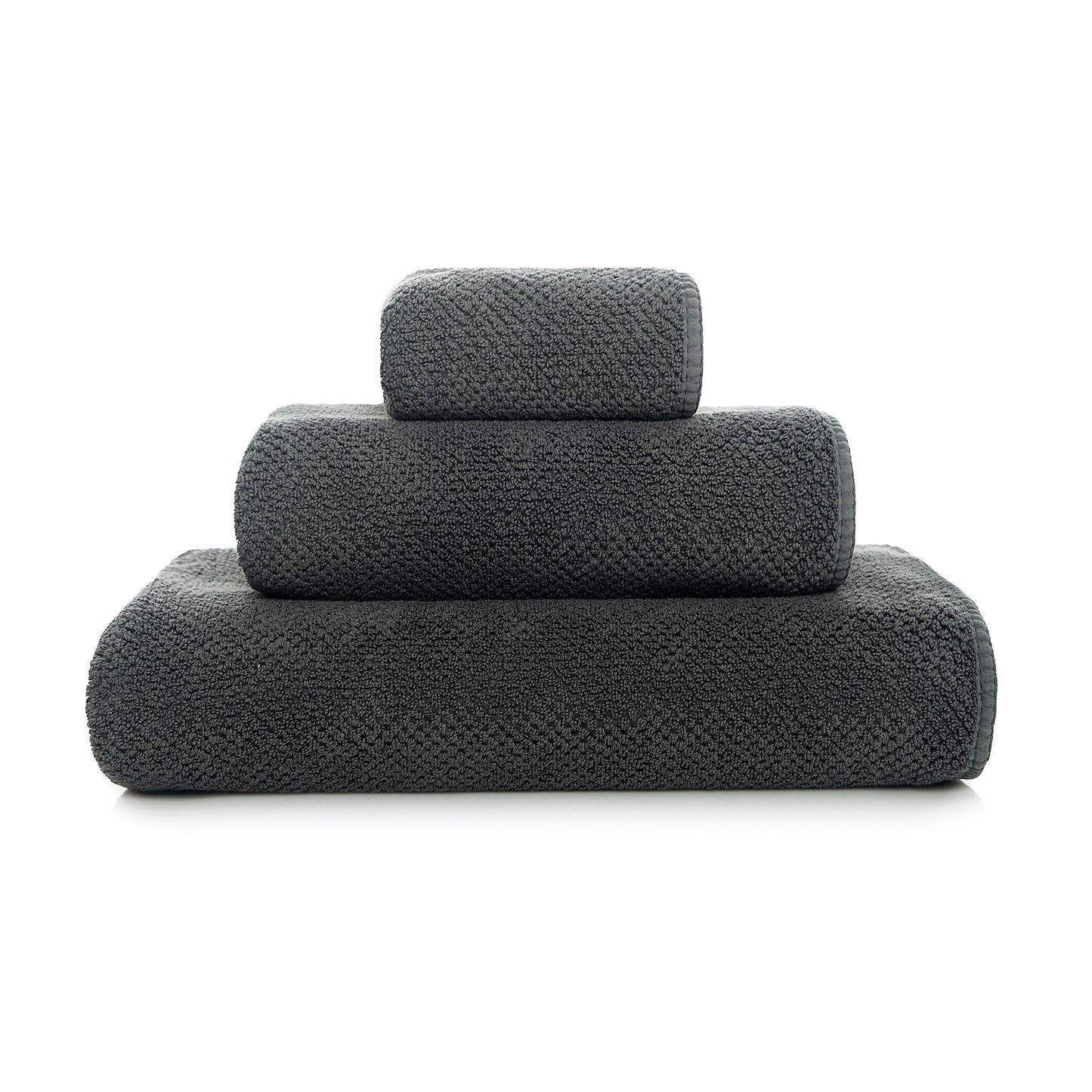 Bee Waffle Towels - storm