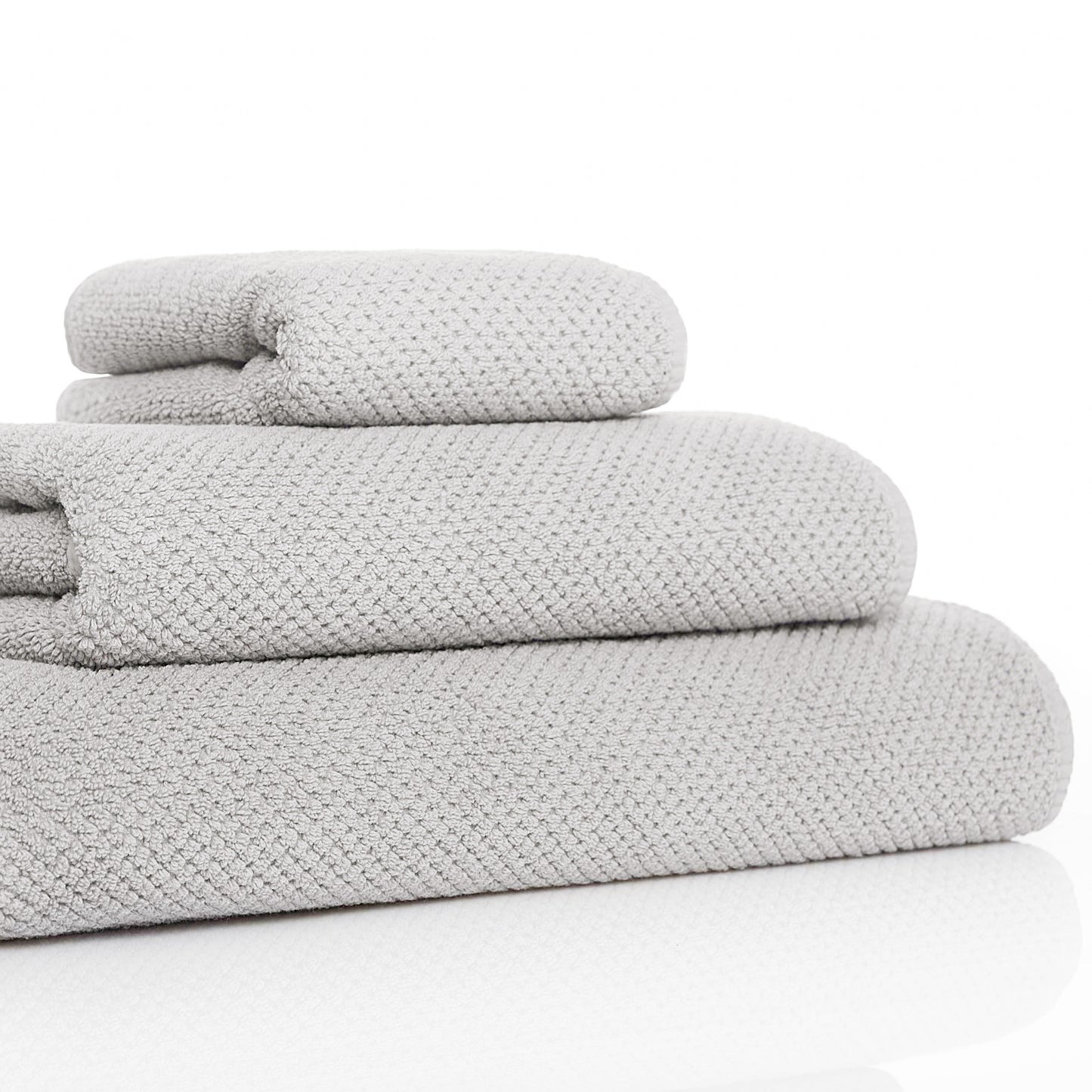 Bee Waffle Towels - silver