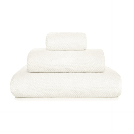 Bee Waffle Towels - snow