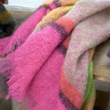 Load image into Gallery viewer, Mikome Fuchsia Mohair Throw
