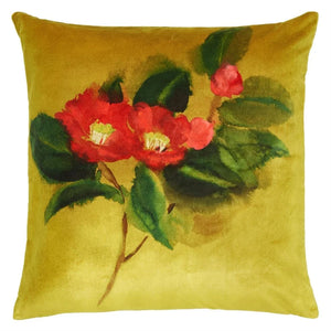 Camellia Velours Mimosa Cushion