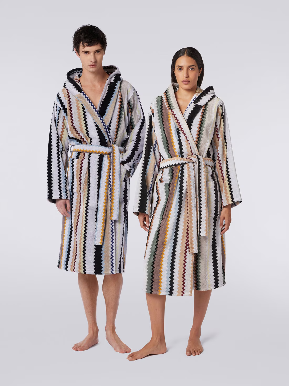 Long Curt Chevron bathrobe