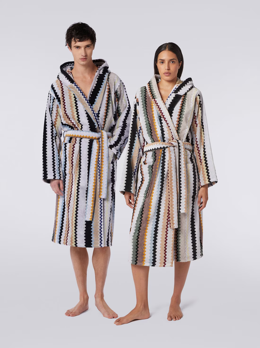 Long Curt Chevron bathrobe
