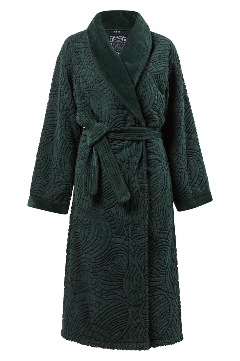 Dark Green Dodo Pavone bathrobe