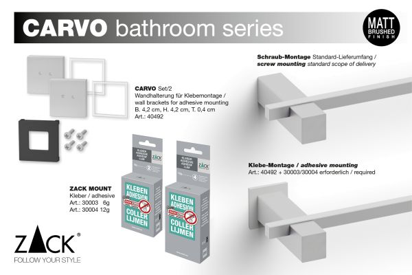 Carvo wall brackets (set of 2)