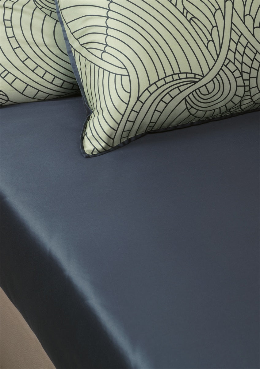 Dodo Pavone Fitted Sheet Blue