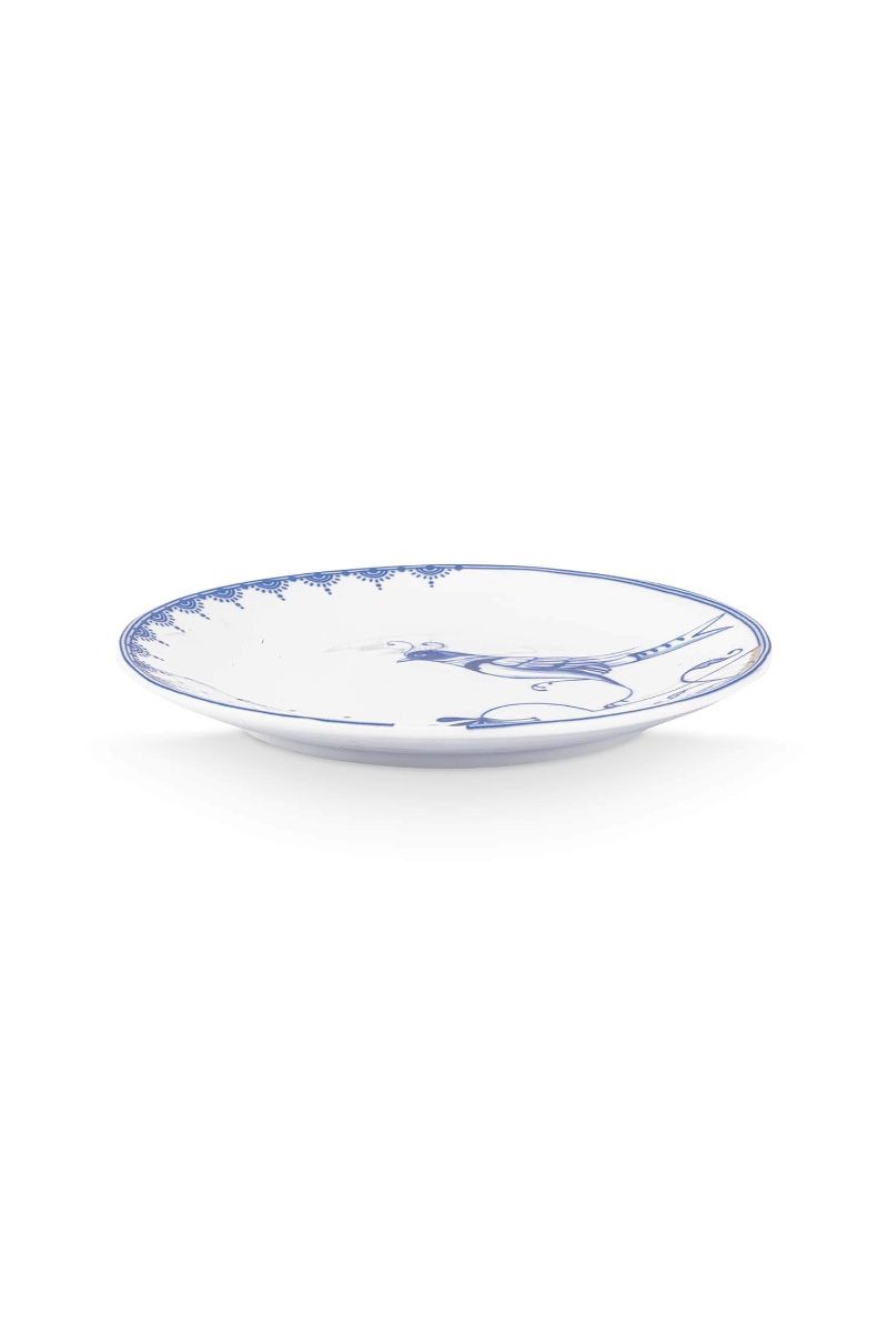 Pastry Plate Pip & The Blue Bird - White 18 cm (Set 4 Pieces)