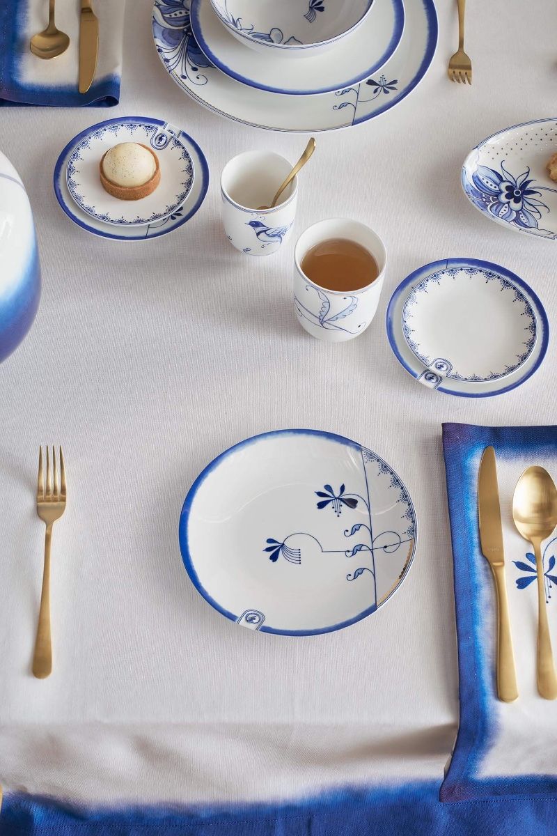 Breakfast Plate Pip & The Blue Bird - White 20 cm (Set 4 Pieces)