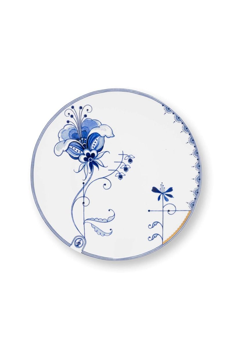 Breakfast Plate Pip & The Blue Bird - White 23 cm (Set 4 Pieces)