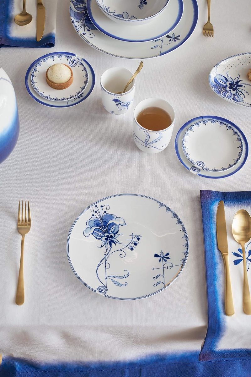 Breakfast Plate Pip & The Blue Bird - White 23 cm (Set 4 Pieces)