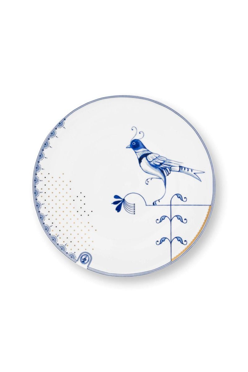 Dinner Plate Pip & The Blue Bird - White 26,5 cm (Set 4 Pieces)