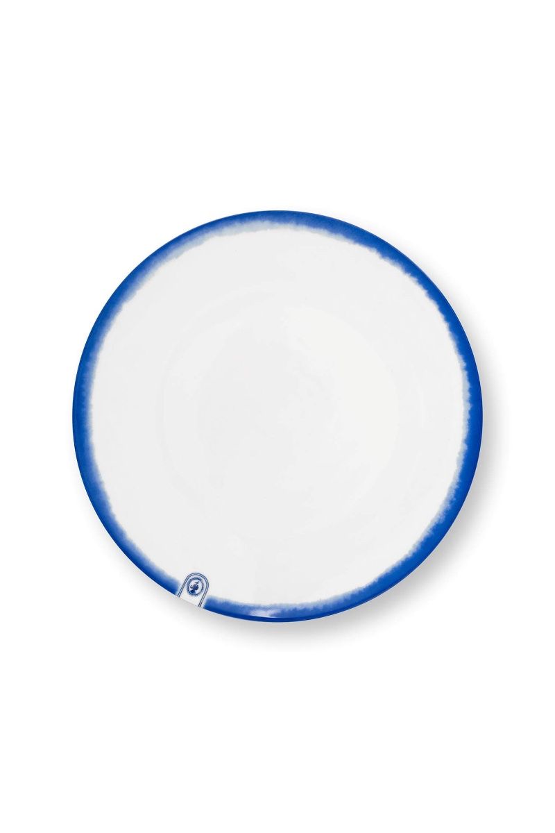 Dinner Plate Pip & The Blue Bird Dip Dye - White 30 cm (Set 4 Pieces)
