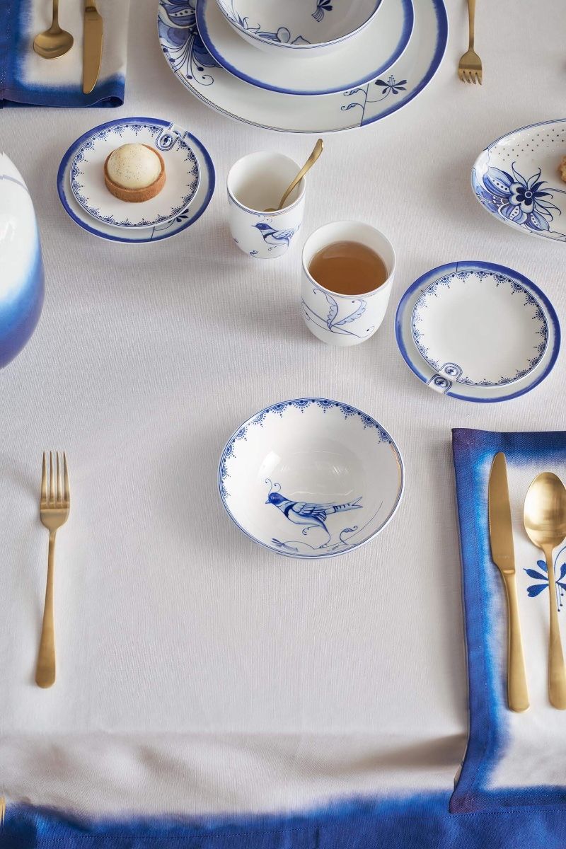 Bowl Pip & The Blue Bird White 15 cm  (Set 4 Pieces)