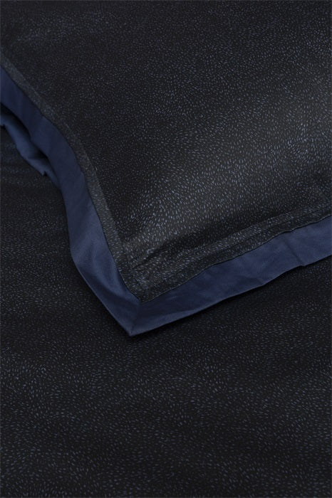 Calligraphy Bird Fitted Sheet Blue