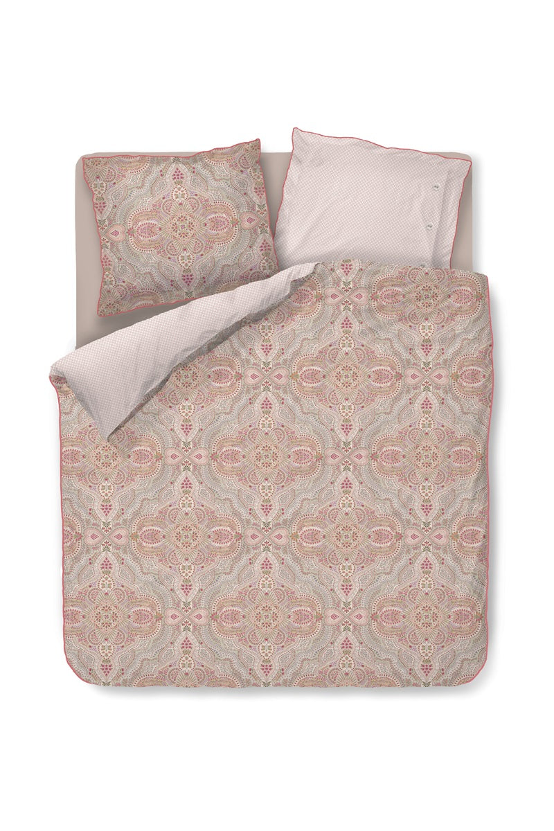 Moon Flower Duvet Cover - pink