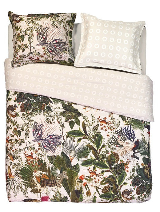 Menagerie of Extinct Animals Duvet Cover Set Ivory
