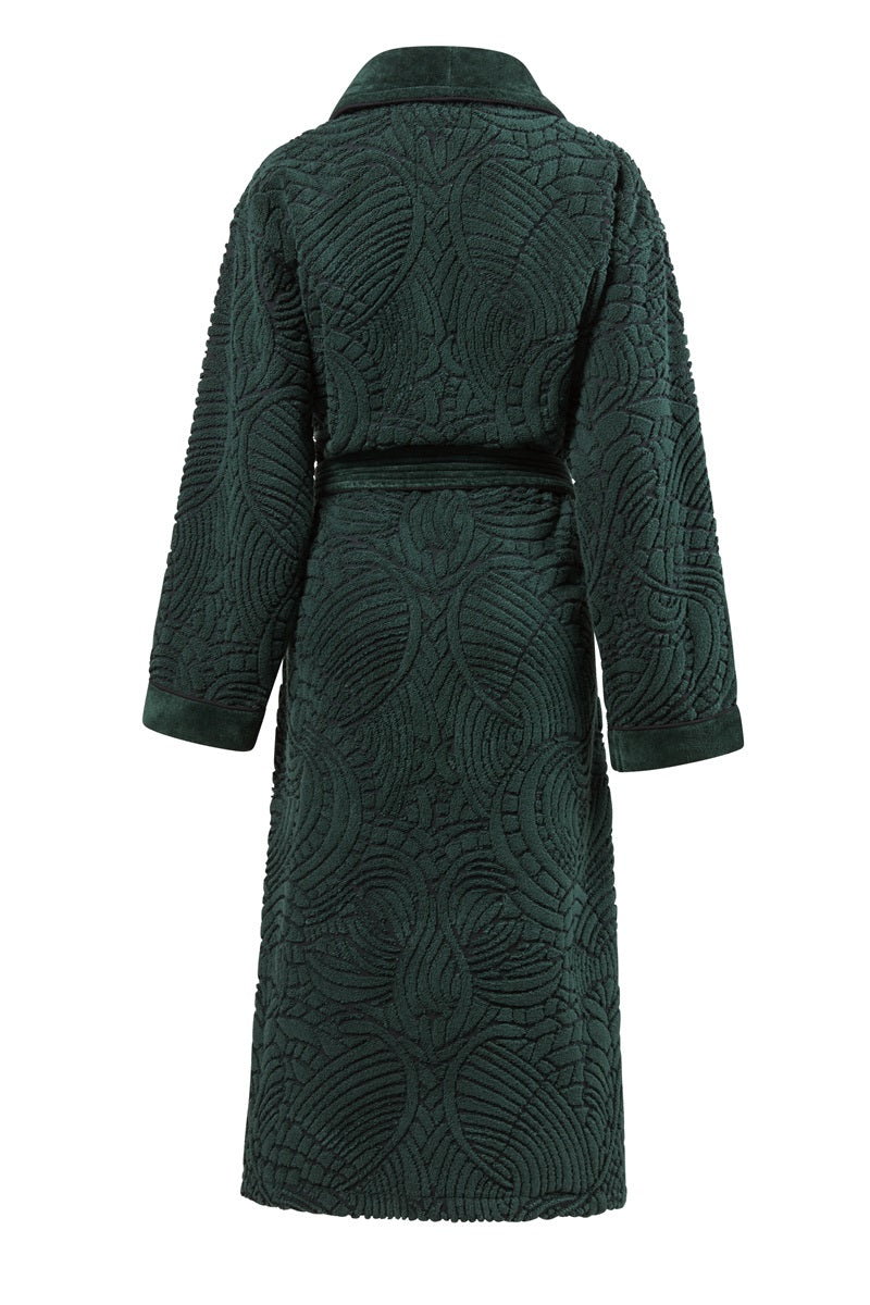 Dark Green Dodo Pavone bathrobe