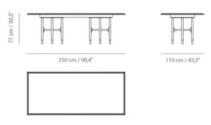 Sou Dinning Table (Bone)
