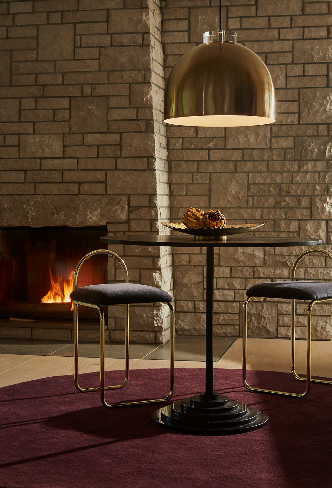 Stilla rug - bordeaux