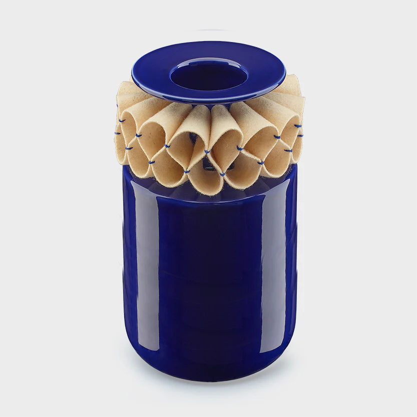 A Gola de Rufos -  Large Cobalt Blue Vase