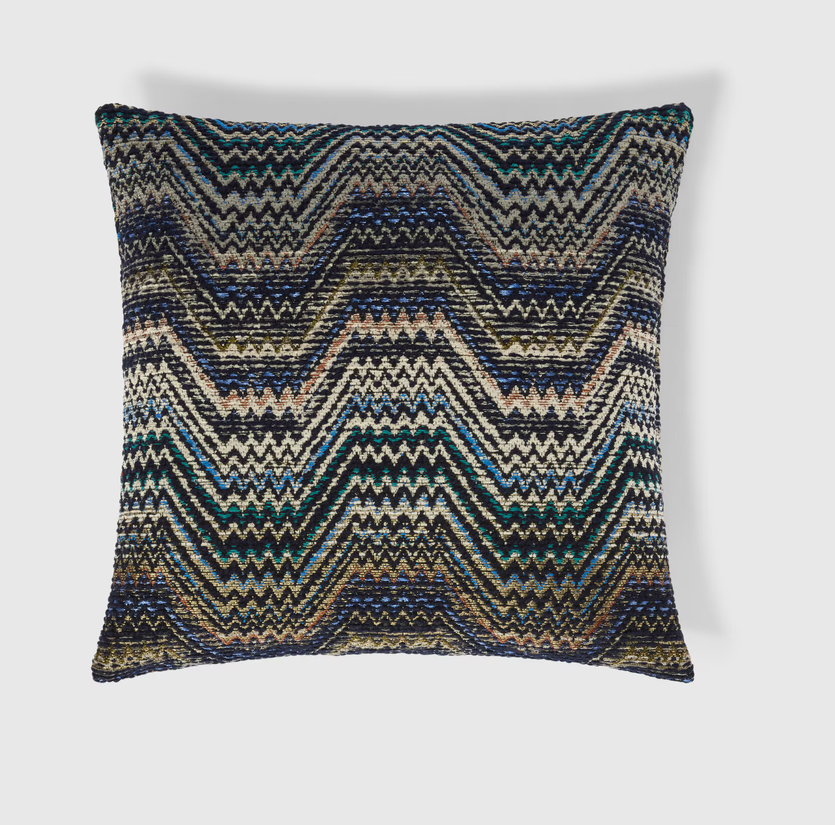 Amalfi Cushion - Blue & Multicoloured (40 x 40 cm)