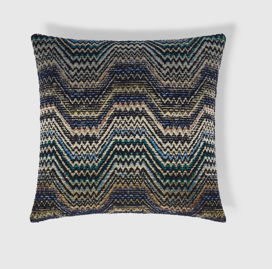 Amalfi Cushion - Blue & Multicoloured (40 x 40 cm)