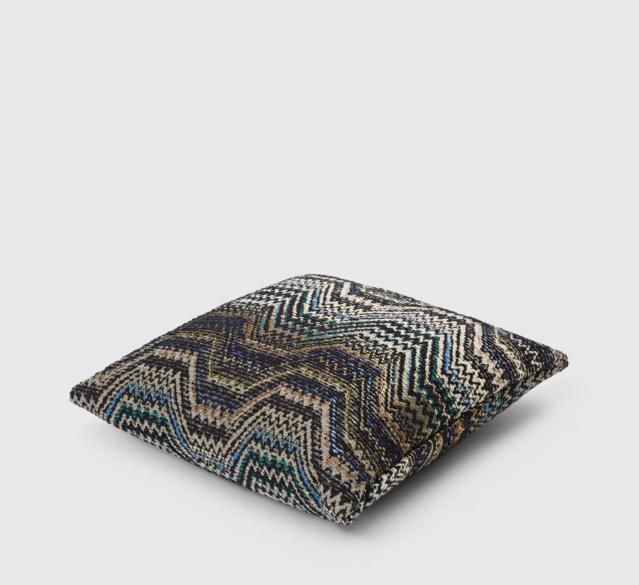 Amalfi Cushion - Blue & Multicoloured (40 x 40 cm)