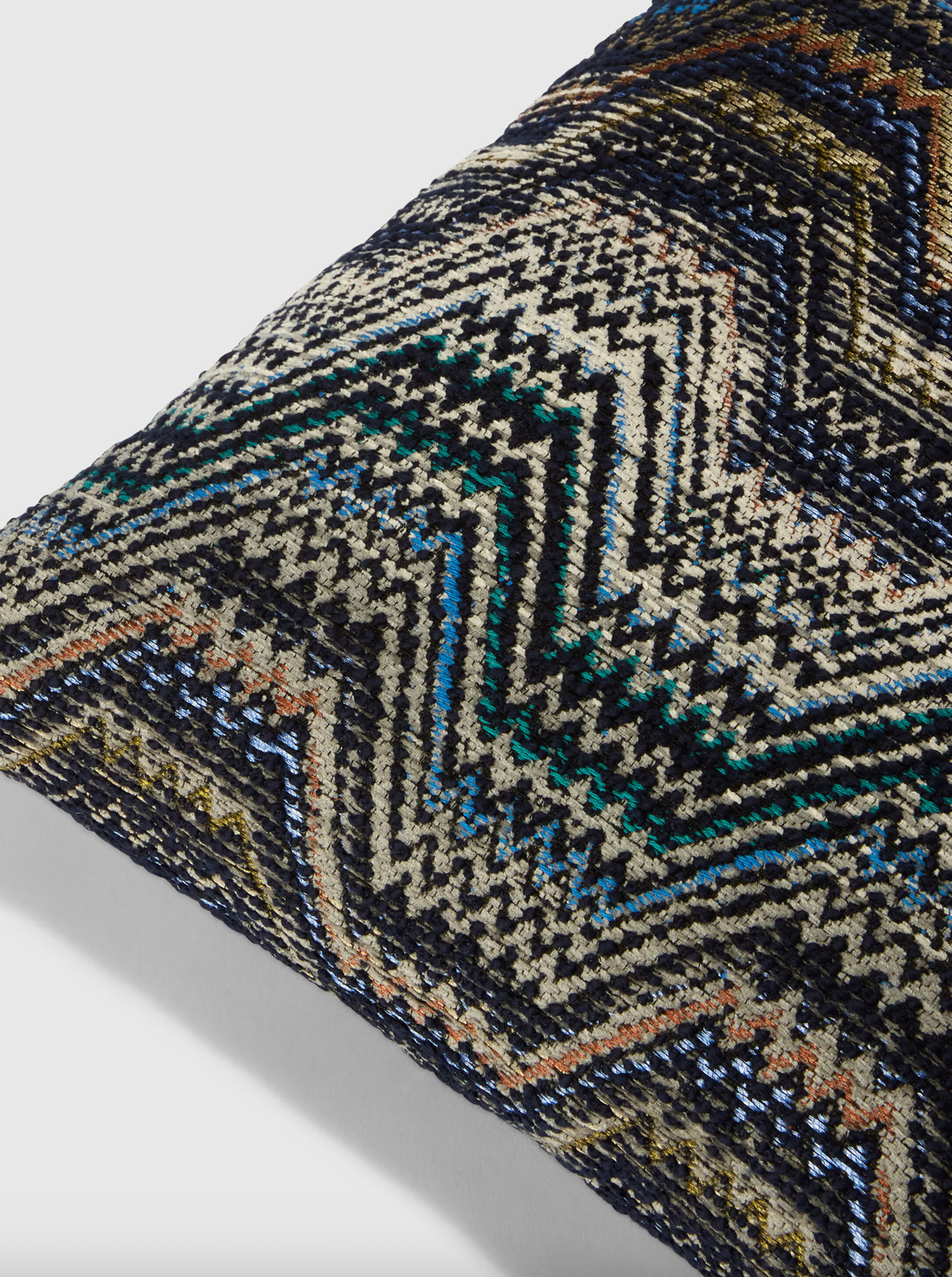 Amalfi Cushion - Blue & Multicoloured (40 x 40 cm)