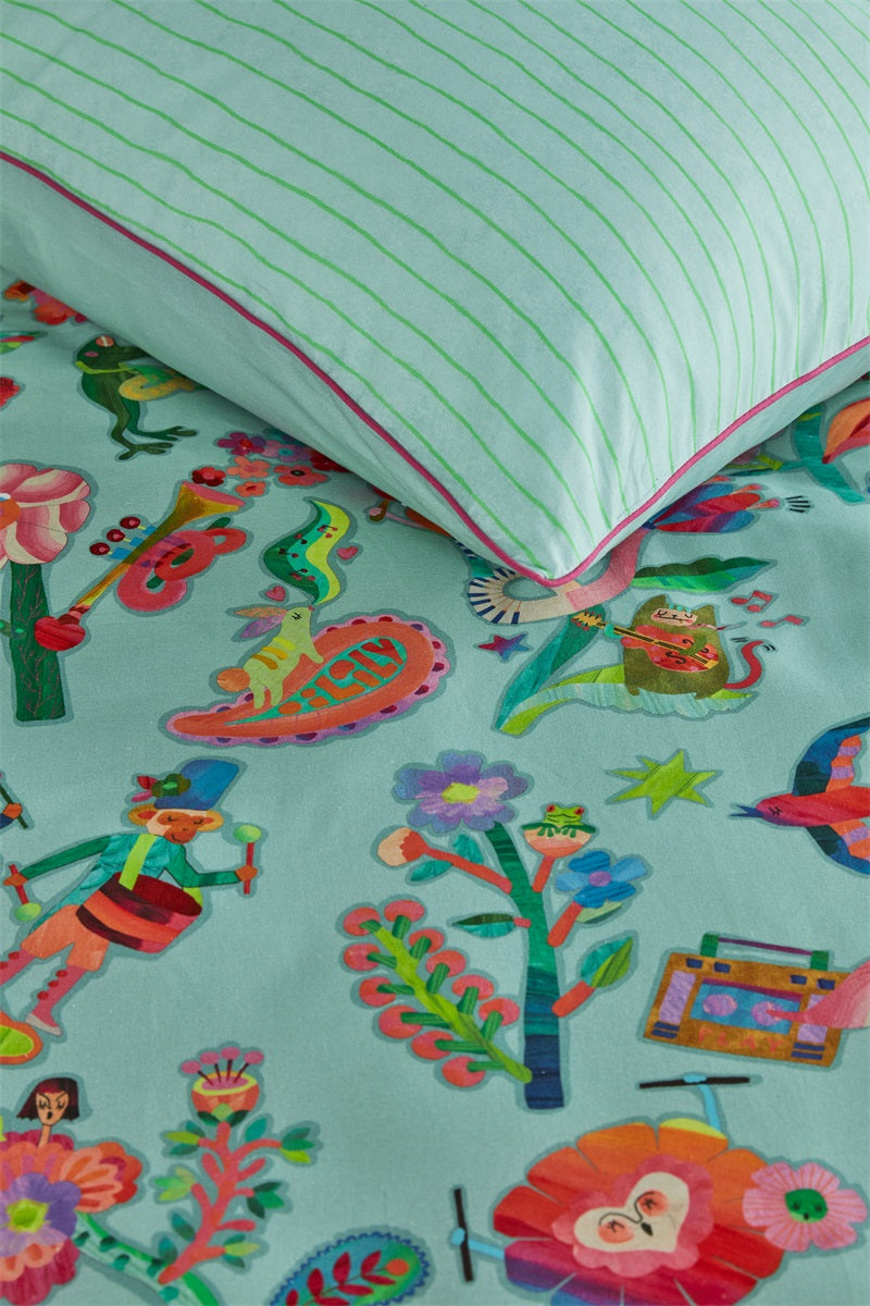 Musica Blue NL UV Duvet Cover Set