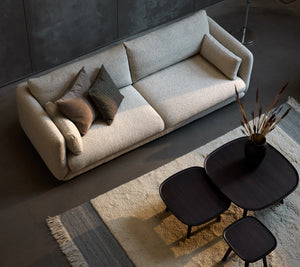 Bloom 3-seater sofa w/plinth