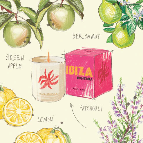 Ibiza Bohemia Book & Travel From Home Scented Candle Set