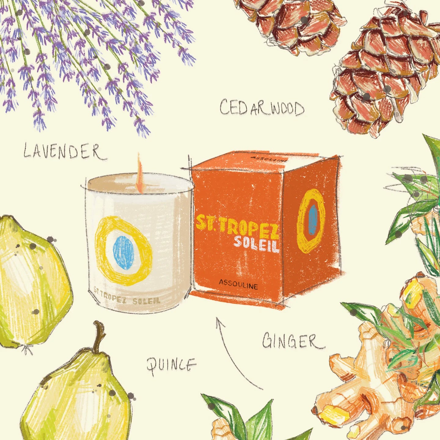 St. Tropez Soleil Book & Travel from Home Scented Candle