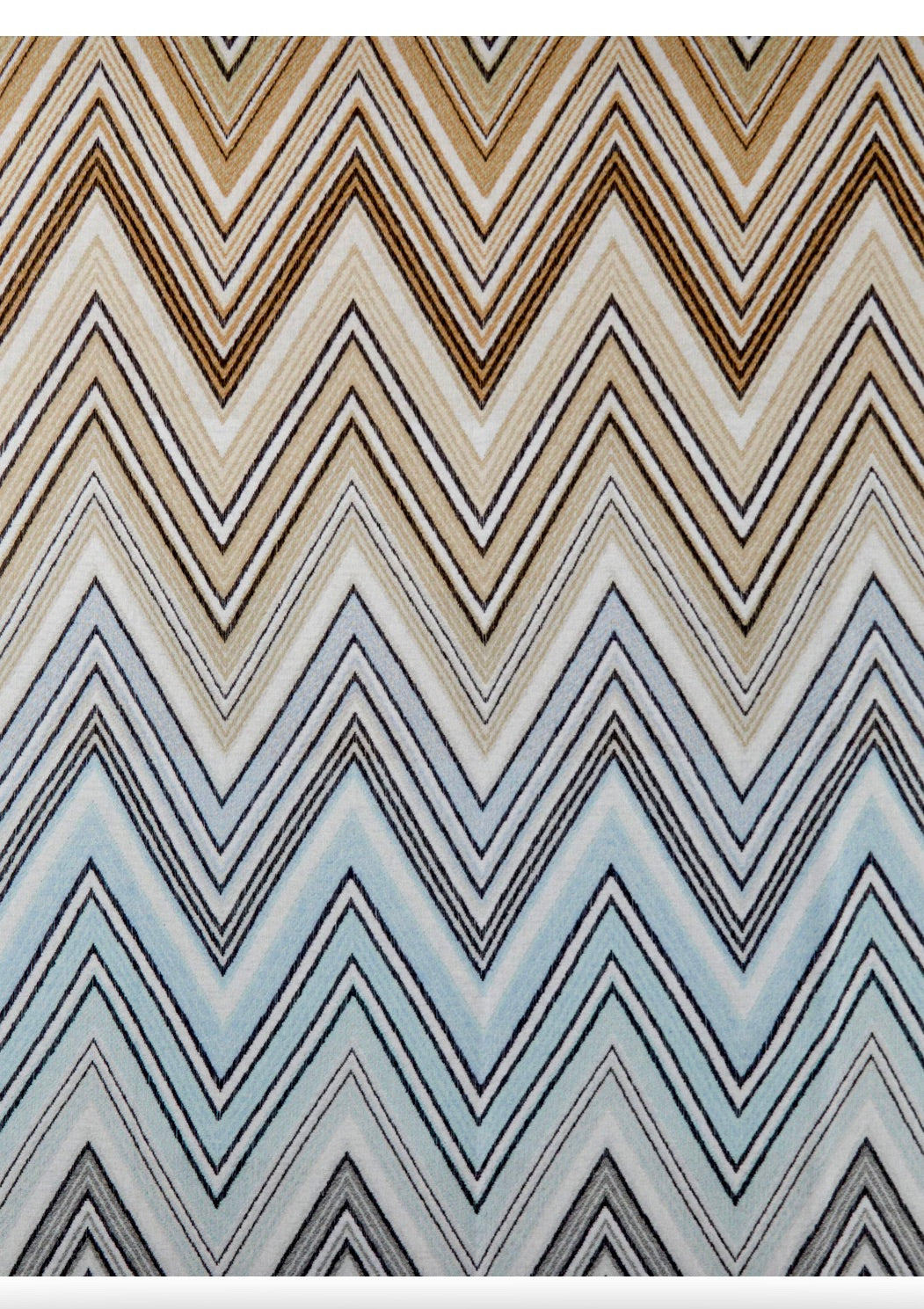 Plume Plaid blanket Chevron wool blend with fringes