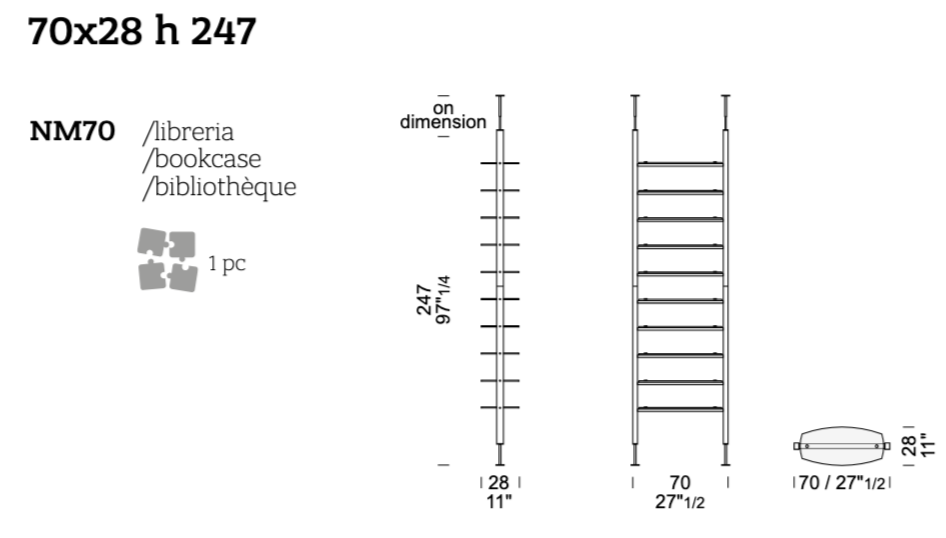 Bookcase Nima Small