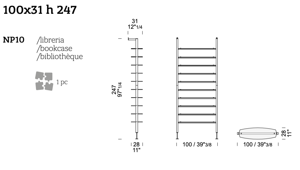 Bookcase Nima Medium