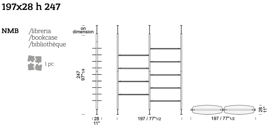 Bookcase Nima Large