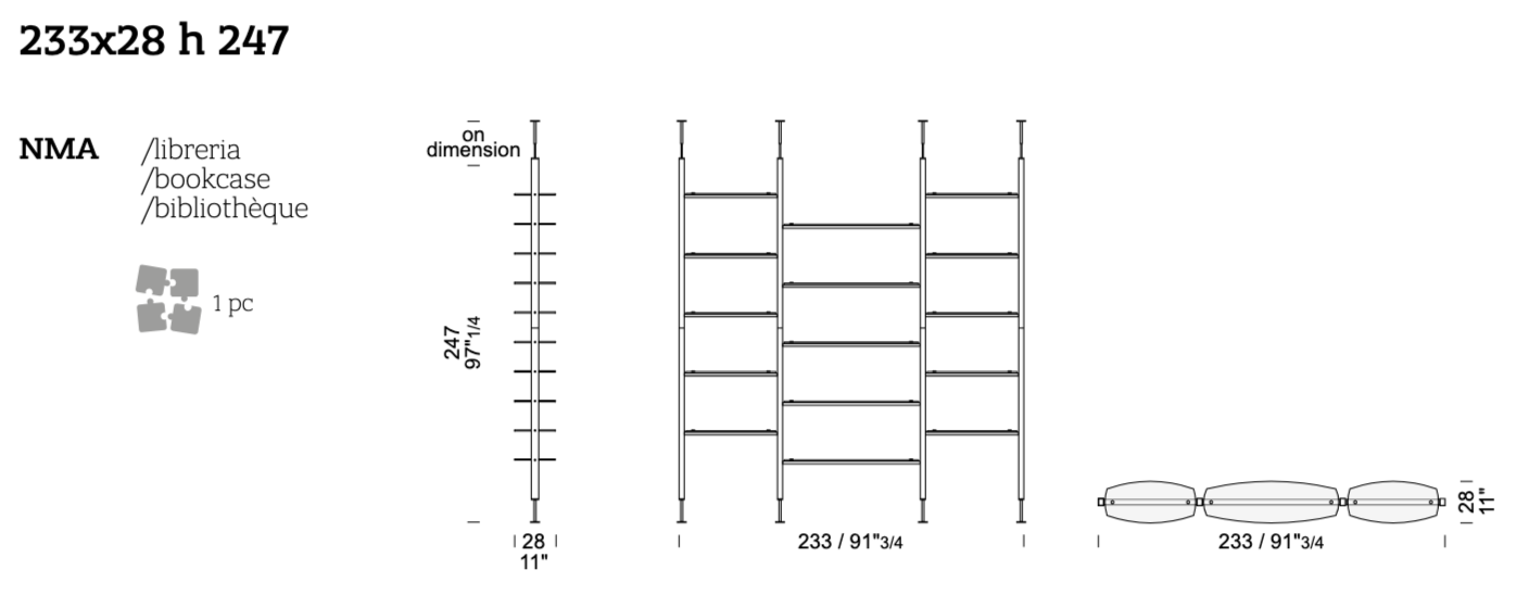 Bookcase Nima Large