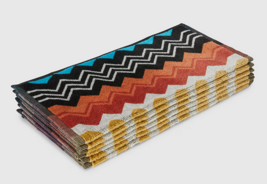 Giacomo face towels - Multicoloured - 6 pieces