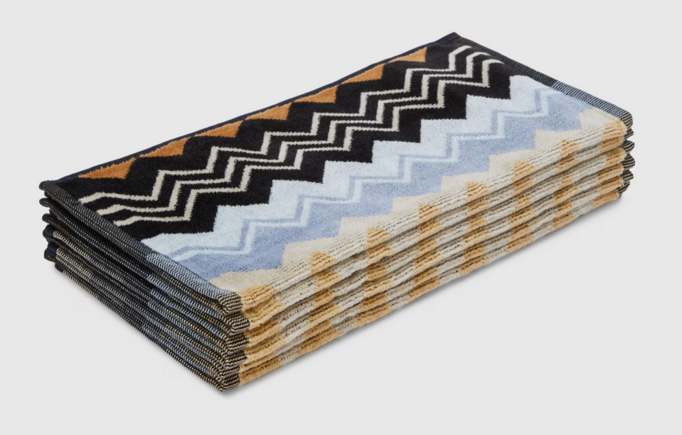 Giacomo face towels - Black- 6 pieces