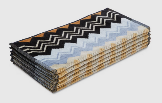 Giacomo face towels - Black- 6 pieces