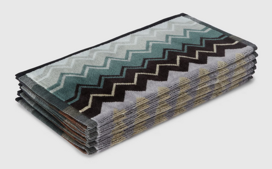 Giacomo face towels - Green- 6 pieces