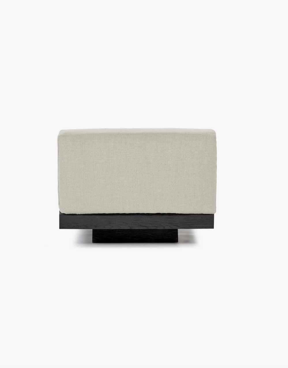 Bench one seater incl cushion Indoor Beige - Black Rudolph