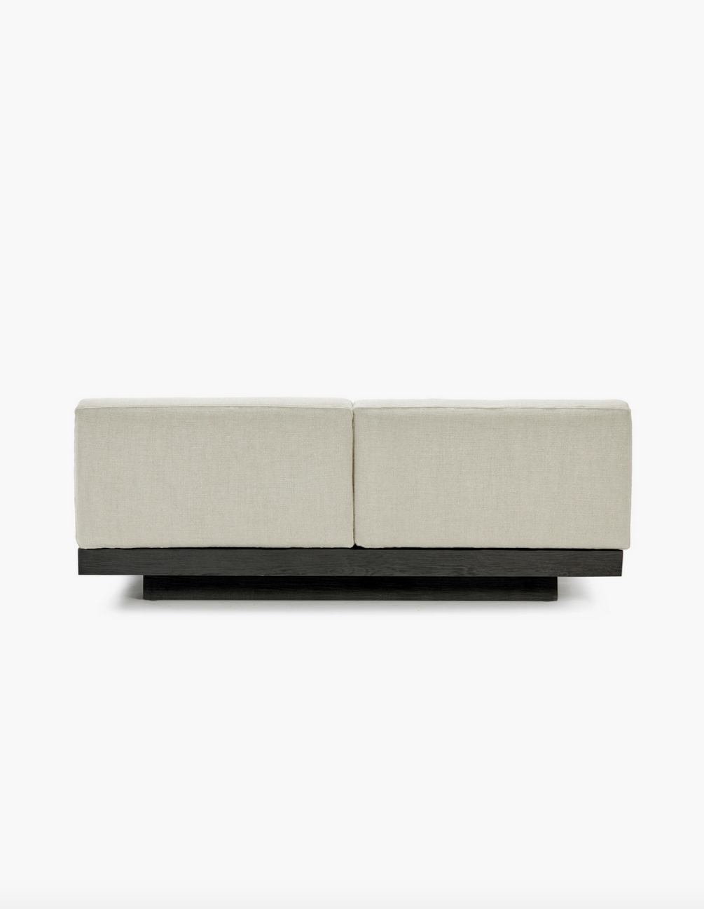 Bench two seater incl cushion Indoor Beige - Black Rudolph