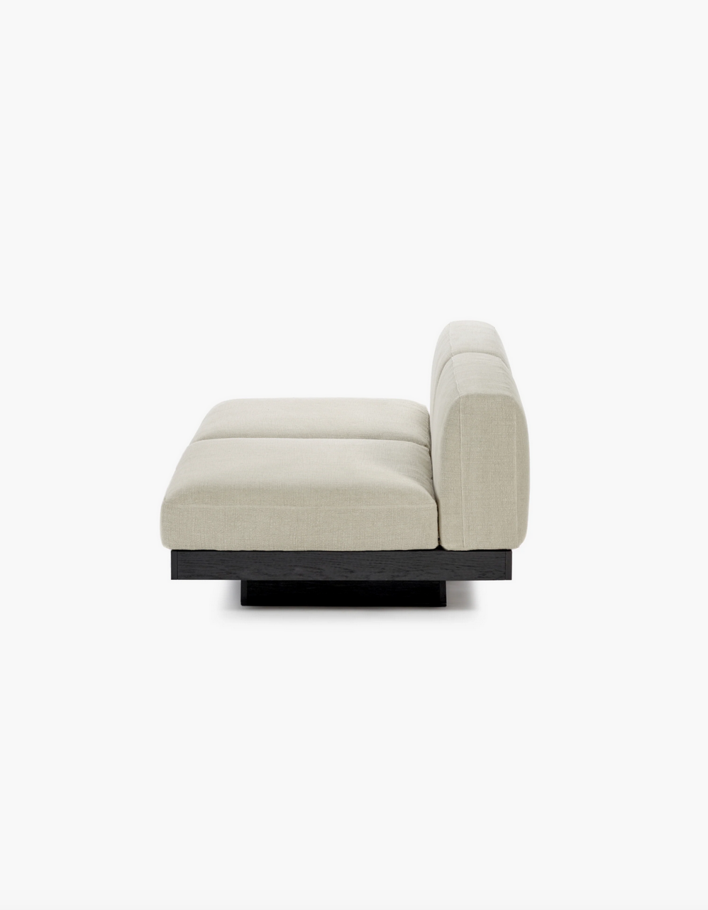 Bench two seater incl cushion Indoor Beige - Black Rudolph