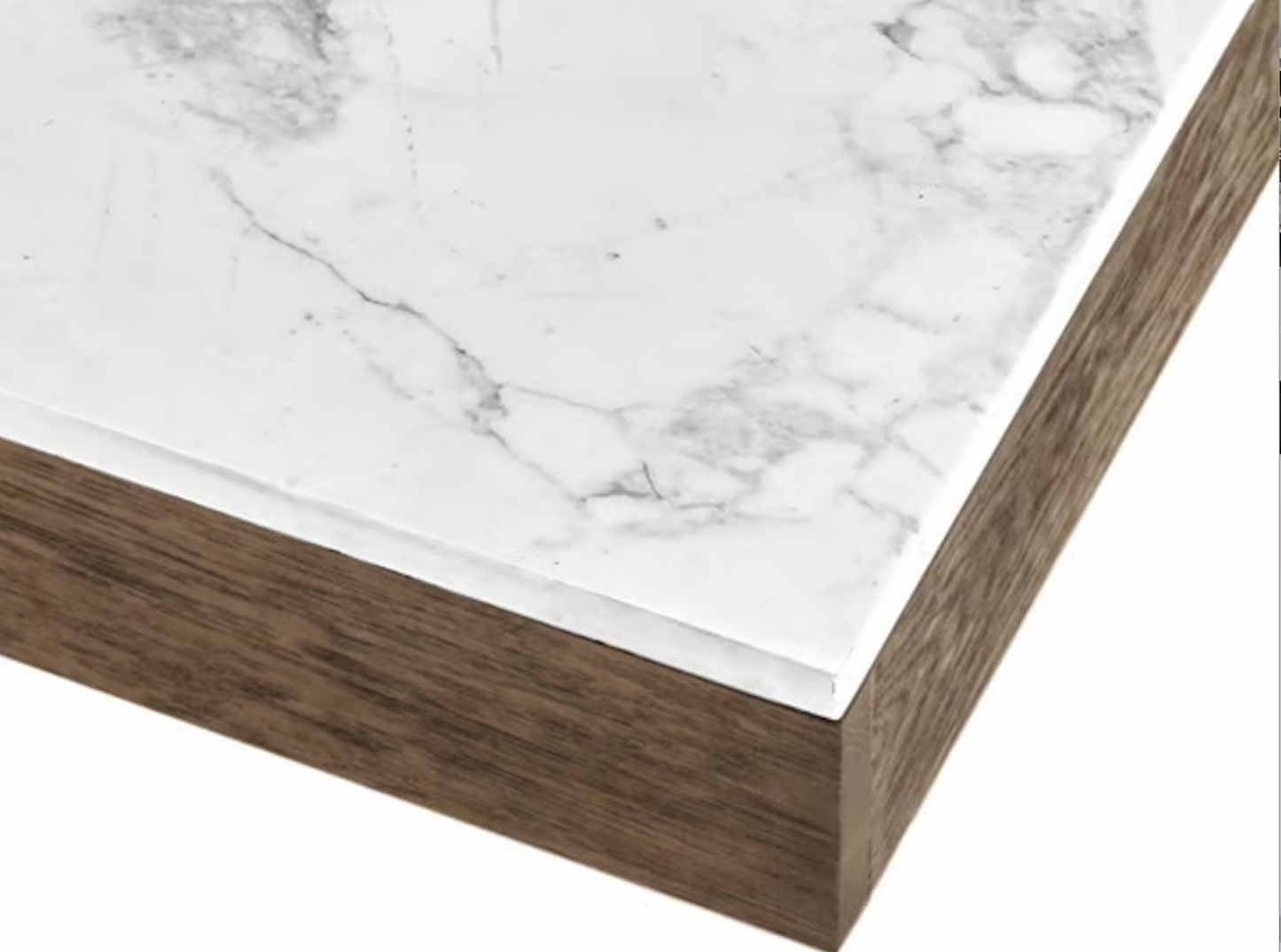 SIDETABLE RUDOLPH (with top Marble) Cognac