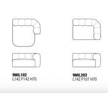 Carregar imagem no visualizador da galeria, Milo -  Sofa Composition (set 2 sofas)
