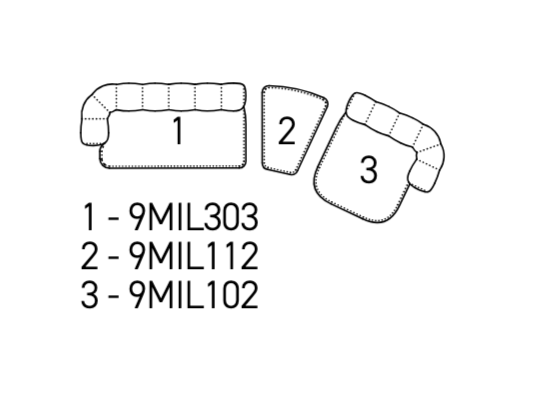 Milo -  Sofa Composition (set 3 sofas)