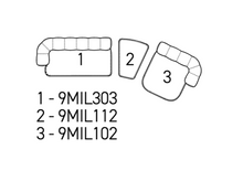 Carregar imagem no visualizador da galeria, Milo -  Sofa Composition (set 3 sofas)
