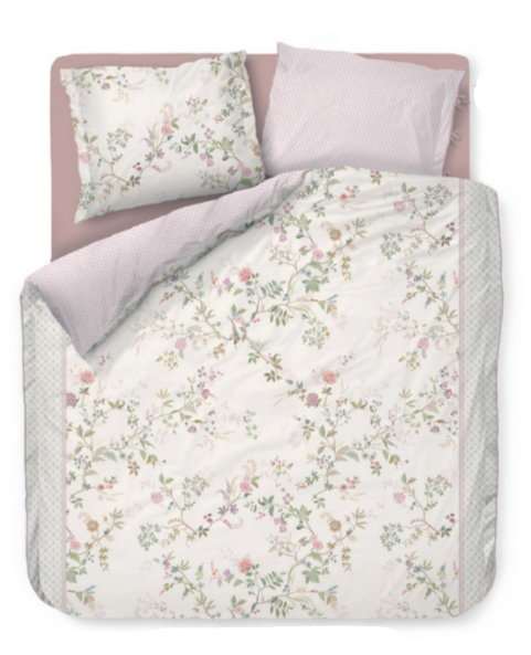 Bustani White Duvet Cover